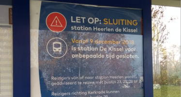 Station Heerlen de Kissel gaat dicht