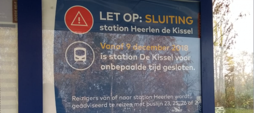 Station Heerlen de Kissel gaat dicht
