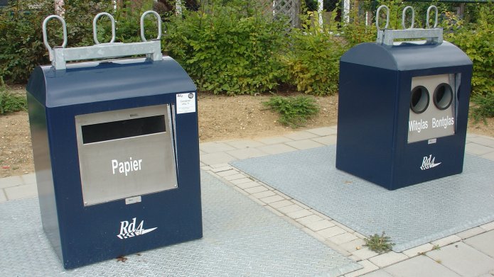 Afvalcontainers Markt Schaesberg tijdelijk verplaatst