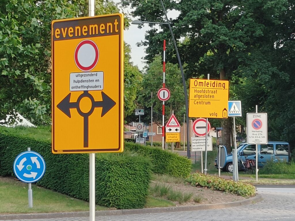 omleiding hoofdweg landgraaf tijdens pinkpop