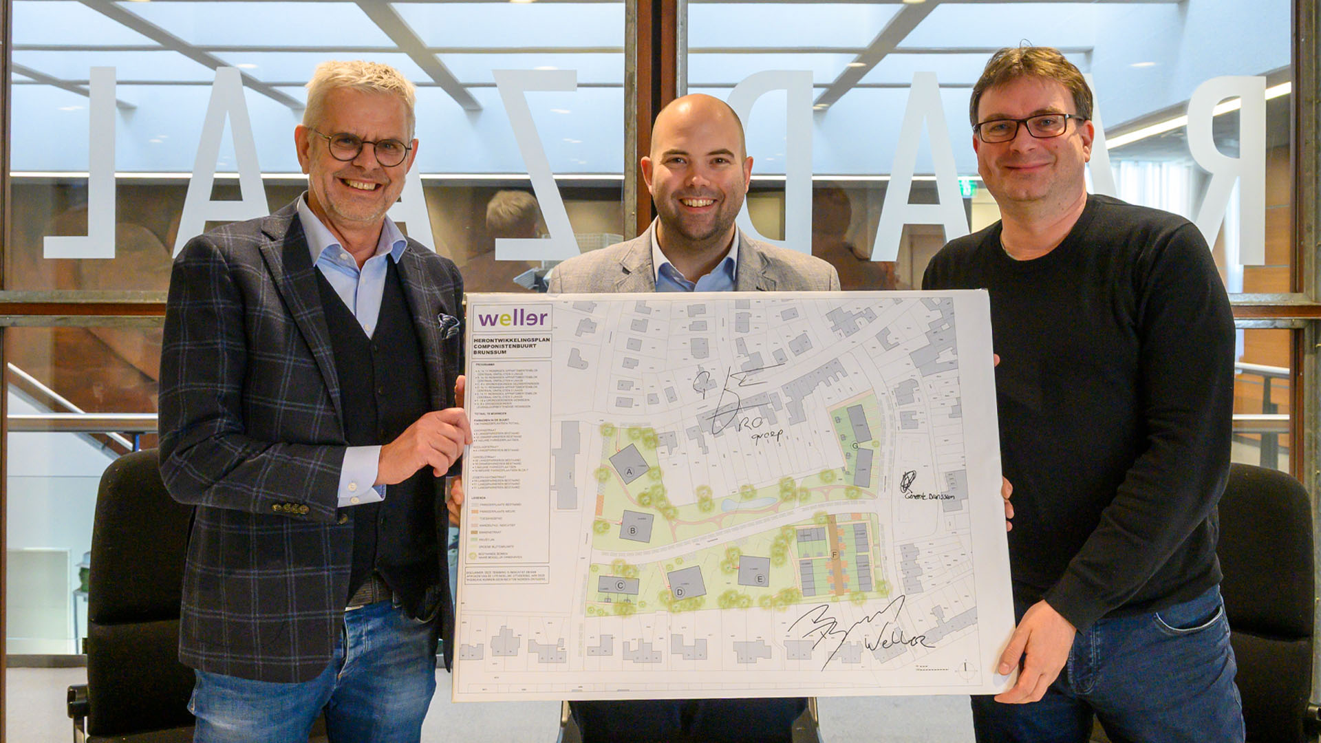 Nieuw leven voor de Componistenbuurt in Brunssum officieel met ondertekening overeenkomst