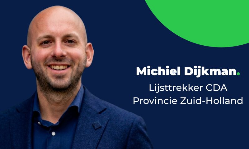 Oud-Kerkradenaar Michel Dijkman kandidaat-Lijsttrekker CDA Zuid-Holland