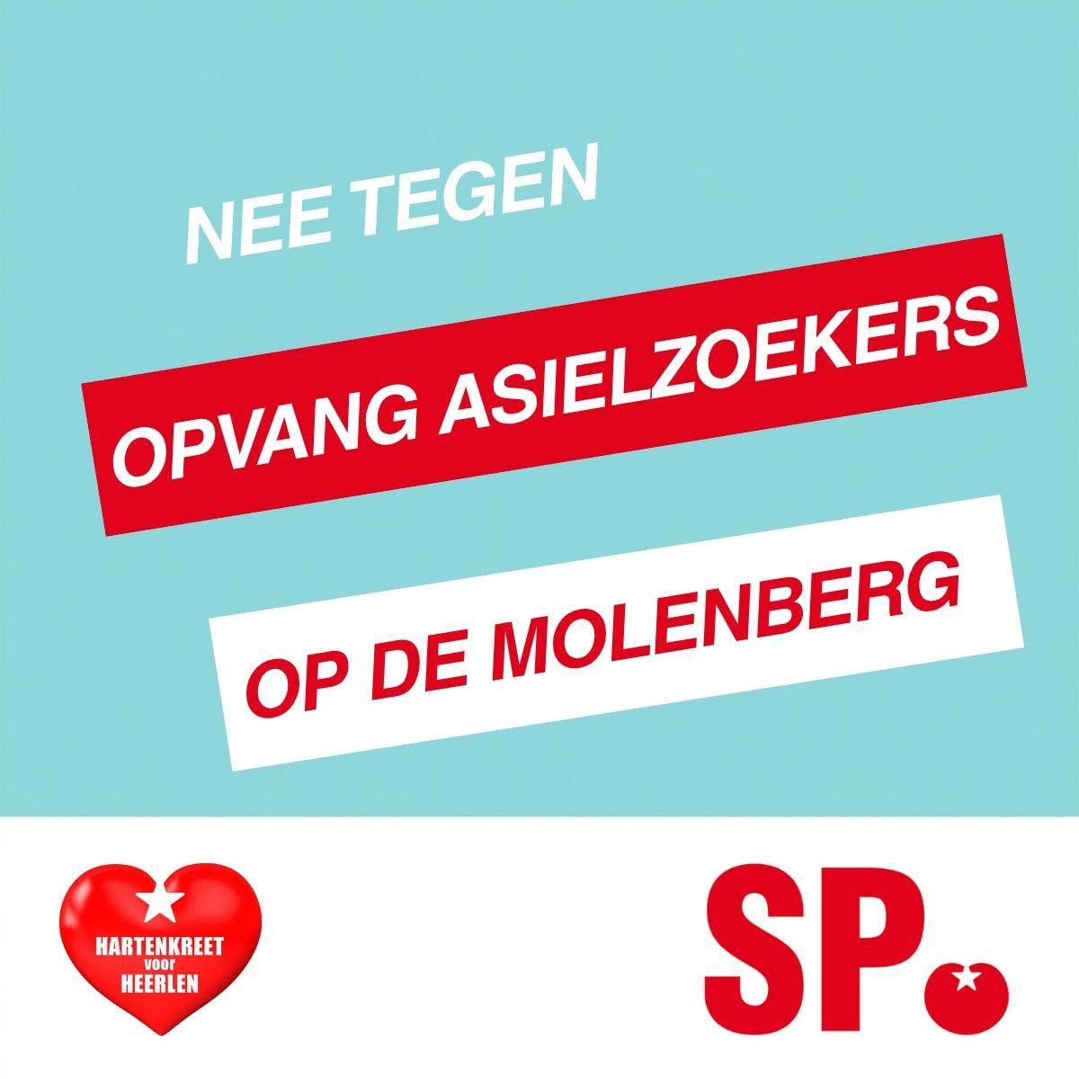 SP Heerlen vraagt duidelijkheid coalitiepartners: Nee tegen asielopvang op de Molenberg